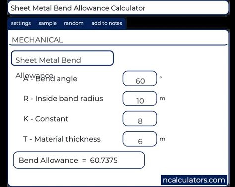 bending force calculation for sheet metal|sheet metal bending calculator free.